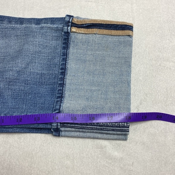 7 for all mankind cuffed capri blue Jeans size 28 - Picture 8 of 9